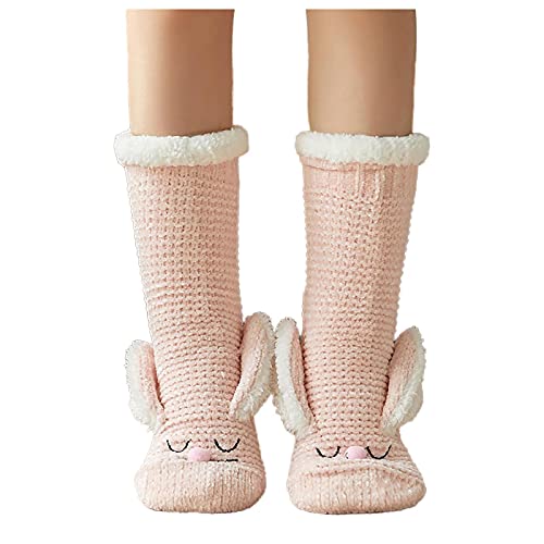 Plüschsocken, Kuschelsocken Weihnachten Damen Flauschige Socken - Christmas Socks Fuzzy Lustige Weihnachtssocken Männer Lustig Frauen Süßes Geburtstagsgeschenk von Soupliebe