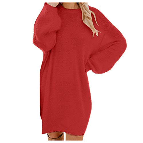 Pullover Damen Oversize Longpullover - Herbst Winter Pulloverkleid Lang Lose Strickkleid Damen Lässig Modische Wollkleid Knielang Dresses Langarm Warme Pullis Rundhals Elegante Winterkleid Pullover Damen Oversize Longpullover - Herbst Winter Pulloverkleid Lang Lose Strickkleid Damen Lässig Modische Wollkleid Knielang Dresses Langarm Warme Pullis Rundhals Elegante Winterkleid von Soupliebe