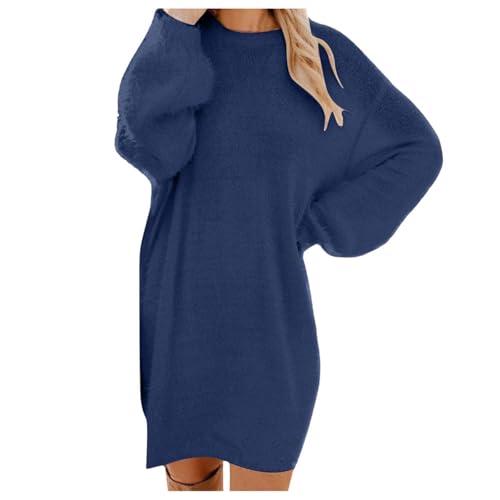 Pullover Damen Oversize Longpullover - Herbst Winter Pulloverkleid Lang Lose Strickkleid Damen Lässig Modische Wollkleid Knielang Dresses Langarm Warme Pullis Rundhals Elegante Winterkleid Pullover Damen Oversize Longpullover - Herbst Winter Pulloverkleid Lang Lose Strickkleid Damen Lässig Modische Wollkleid Knielang Dresses Langarm Warme Pullis Rundhals Elegante Winterkleid von Soupliebe