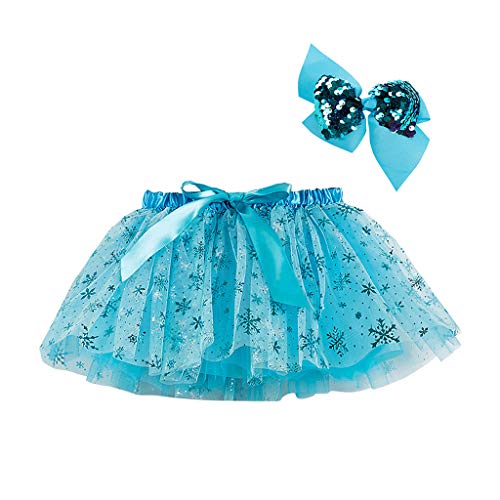 Regenbogen Kleid Mädchen, Regenbogen Rock Kinder Mädchen Tutu Karneval Tüllrock - Tütü Pink Prinzessin Ballettrock Pettiskirt Minirock Tüll Röcke Bunte Lagen Ballett Tanz Party von Soupliebe