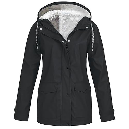 Regenjacke Damen Atmungsaktiv Regenmantel - Regenparka Leichte Windbreaker Ultraleicht Leicht Rain Jacket Grosse Groessen Regenjacken Atmungsaktive Travel Regenponcho Lange Jacke Für Frauen von Soupliebe