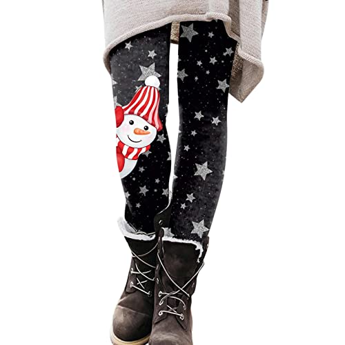 Retourenware, Thermo Jeggings Damen Weihnachten Thermohose - Thermoleggings Winter Leggings Dicke Weihnachts Yoga Hose Yogahose Stretch Kompressionshose Für Frauen von Soupliebe