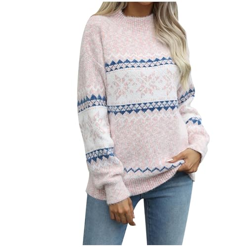 Sale Angebote, Pullover Weihnachten Damen Ugly Christmas Sweater - Weihnachtspullover Baumwolle Wollpullover Winter Pullis Langarm Oberteile Strickpullover von Soupliebe