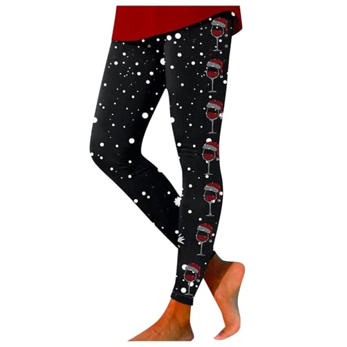 Sale Angebote, Thermoleggins Damen Weihnachten Thermo Leggings - Thermoleggings Gefüttert Jeggings Winterleggins Thermo-Leggings Sport Running Weihnachten-Yogahose von Soupliebe