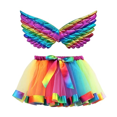 Schwarzer Tüllrock Kinder, Tanzrock Kinder Mädchen Bunt Ballett Tüllrock - Kinder Mädchen Röcke Tutu Prinzessin Ballettrock Minirock Tanzkleid Partykleid Tütü Rock Für Halloween Dress Up Party von Soupliebe