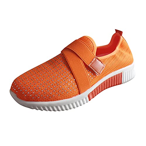 Slip On Sneakers Damen,Sneaker Damen Leichte Turnschuhe - Barfuss Schuhe rutschfest Fitnessschuhe Bequeme Women Barfußschuhe Leichtgewichts Atmungsaktiv Weich Straßenlaufschuhe von Soupliebe