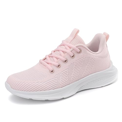 Slip On Sneakers Damen,Turnschuhe Damen Leichte Laufschuhe - Fitnessschuhe Frauen Sneaker Running Shoes Weich Schuhe Atmungsaktiv Barfußschuhe Sportschuhe Freizeit Straßenlaufschuhe von Soupliebe