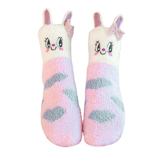 Socken Weihnachten Damen, Weihnachtssocken Damen Kuschelig - Kuschelsocken 35-38 Weihnachten Flauschige Socken Kuschel Weihnachts Plüschsocken Geschenk Geburtstagsgeschenk von Soupliebe