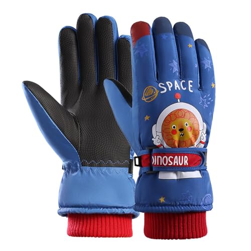 Soupliebe Fäustlinge Mädchen Warme Winter Schnee Handschuhe - Kinder Skihandschuhe Junge Wasserdicht Fleece Fahrradhandschuhe Atmungsaktiv Thinsulate Ski Für 3-14 Jahre von Soupliebe