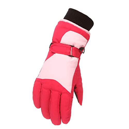 Soupliebe Fausthandschuhe Jungen Warme Ski Handschuhe - Kinder Skihandschuhe Snowboard Schneehandschuhe wasserdichte Und Winddichte Winter Gloves Unisex Outdoor 1-6 Jahre von Soupliebe