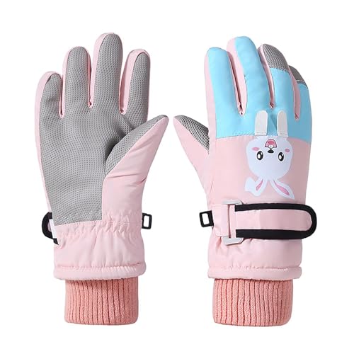 Soupliebe Fausthandschuhe Kinder Winter Ski Handschuhe - Jungen Warm Winterhandschuhe Skihandschuhe Fahrradhandschuhe Mädchen Snowboard Für Outdoor-Sport In Warme von Soupliebe