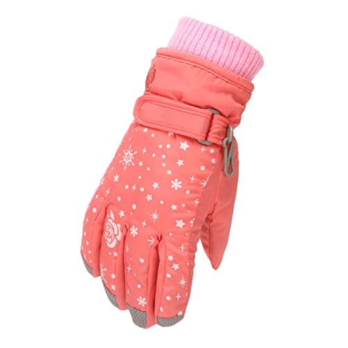 Soupliebe Schnee Handschuhe Mädchen Winddicht Warme Ski - Baby Winter Kinder Fäustlinge Junge Wasserdicht rutschfest Gloves Laufhandschuhe Fingerhandschuhe Sport Wandern Laufen von Soupliebe