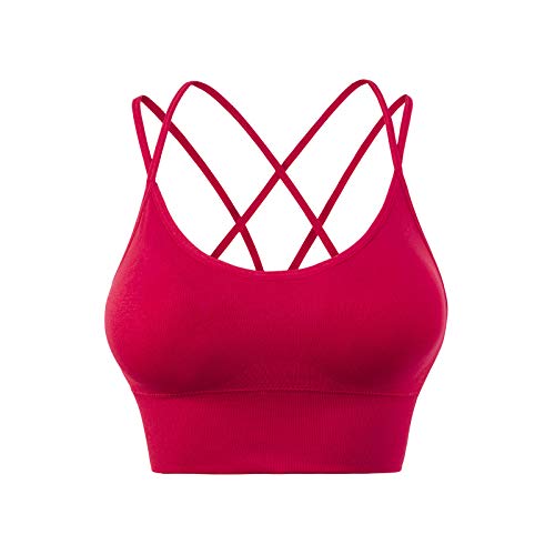 Sport BH Damen Ohne Bügel - Seamless Bustier Gepolstert Sportunterwäsche Mit Integriertem, Trägerlos Gepolster Bralette Für Damen Push-Up BH Bustier Klassische Bequem Stretch Bra Für Fitness Yoga von Soupliebe