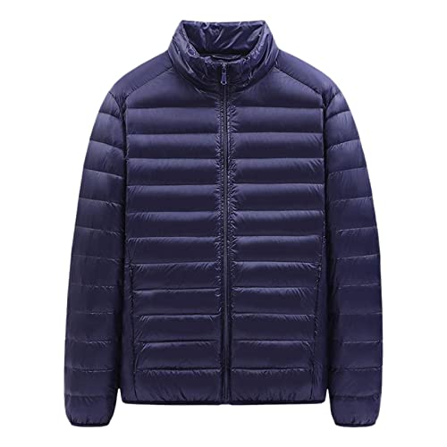 Steppjacke Herren, Daunenjacke Herren Ohne Kapuze Steppjacke - Übergangsjacke Lässiges Herren-Jacken Casual Sportjacke Lockere Daunenmantel Outdoor Herrenjacken Jacke von Soupliebe