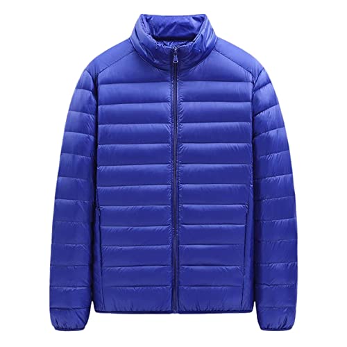 Steppjacke Herren Leicht, Daunenjacke Herren Ohne Kapuze Steppjacke - Übergangsjacke Lässiges Herren-Jacken Casual Sportjacke Lockere Daunenmantel Outdoor Herrenjacken Jacke von Soupliebe