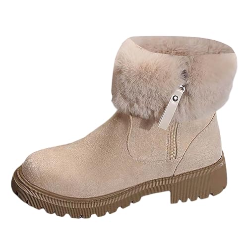 Stiefeletten Damen Grace Schneestiefel - Gefüttert Winterschuhe Ankle Boots Wasserdicht Warm Snowboot Mit Futter Herbst Winter Winterstiefel Komfort Stiefel Snow Winterboots von Soupliebe