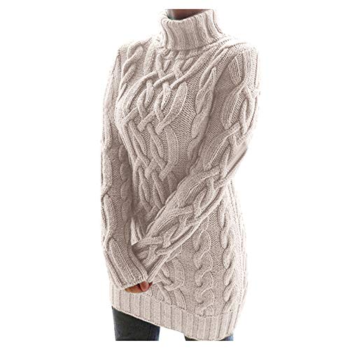 Strickpulli Damen, Pullover Damen Oversize Rollkragenpullover - Herbst Winter Strickpullover Hohe Taille Lose Wollpullover Elegant Warm Sweater Lang Grobstrickpullover Langarm Fleecepullover Strickpulli Damen, Pullover Damen Oversize Rollkragenpullover - Herbst Winter Strickpullover Hohe Taille Lose Wollpullover Elegant Warm Sweater Lang Grobstrickpullover Langarm Fleecepullover von Soupliebe