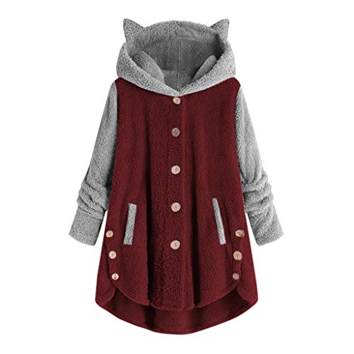 Tagesangebote Heute, Mantel Damen Herbst, Teddy Jacke Damen Winter Warm Fleece - Winterjacke Teenager Mädchen Flauschige Lang Mantel Grosse Grössen Dame Dicke Oversize Kuscheljacke von Soupliebe