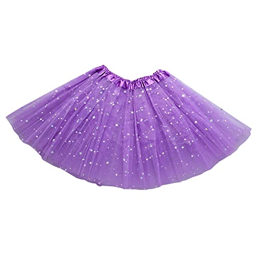 Tüllrock Kinder Mädchen Tutu Rock Bunt Tulle Ballett Kostüm - Pailletten Tütü Kleinkind Multicolor Mädchen Outfits Kinderkleid Rock Tüllrock Kinder Ballettrock Prinzessin Tanzrock Tanzkleid von Soupliebe