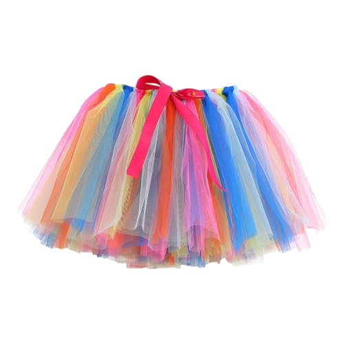 Tüllrock Mädchen Braun, Tanzrock Kinder Mädchen Bunt Ballett Tüllrock - Kinder Mädchen Röcke Tutu Prinzessin Ballettrock Minirock Tanzkleid Partykleid Tüllrock, 3 Schichten Tüll Paillette von Soupliebe