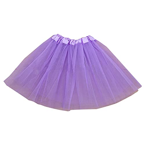 Tüllrock Pink Kinder, Tanzrock Kinder Mädchen Bunt Ballett Tüllrock - Kinder Mädchen Röcke Tutu Prinzessin Ballettrock Minirock Tanzkleid Partykleid Tütü Rock Für Halloween Dress Up Party von Soupliebe