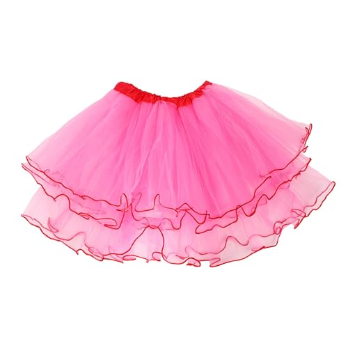 Tüllrock Pink Kinder, Tanzrock Kinder Mädchen Bunt Tütü Tüllrock - Kinder Mädchen Röcke Tutu Prinzessin Ballettrock Minirock Tanzkleid Partykleid Für Teenager Erwachsene Tanz Party Kostüm von Soupliebe