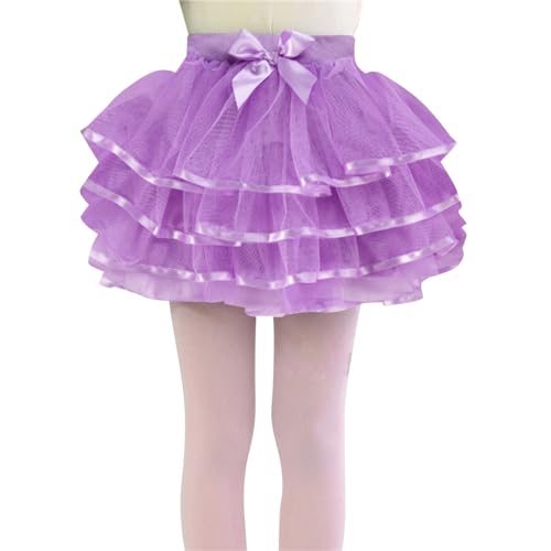 Tütü Mädchen, Tüllrock Kinder Mädchen Tutu Bunt Tanzrock - Kinder Mädchen Röcke Prinzessin Ballettrock Minirock Tanzkleid Partykleid Tüllrock, 3 Schichten Tüll Paillette Ballett von Soupliebe