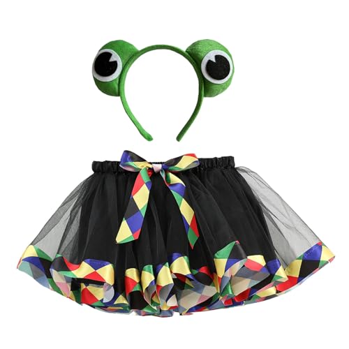 Tutu Braun Tutu Kinder Tütü - Mädchen Rock Bunt Tulle Ballett Kostüm Multicolor Kleinkind Lichtern Neonfarben Leuchtend Partykleid Karnevalskostüm Prinzessinnenkleidung Für von Soupliebe