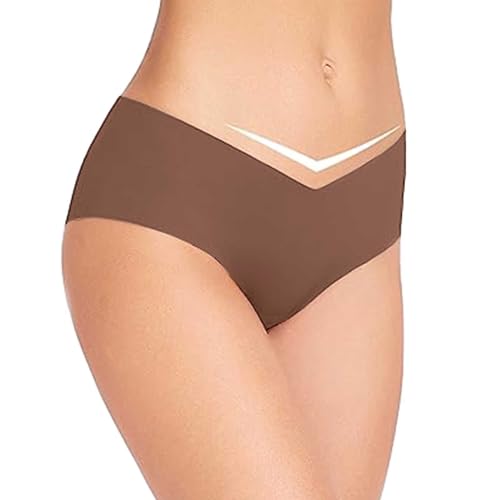 Unterhosen Damen Nahtlos,Slip Damen Baumwolle Taillenslip - Periodenunterschwäsche Nahtlose Unterhosen High Waist Underwear Weich Bequeme Unterwäsche Pantys Mittel Taille Sportunterhosen Für von Soupliebe