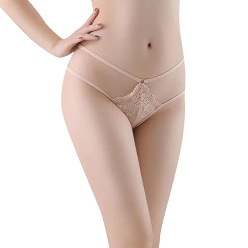 Unterwäsche Damen Spitze Unterhosen - Hipster Frauen Schlüpfer Atmungsaktiv Slip Stretch Tangas Sexy V Waisted Panties Bequem Brazilian Mehrpack Baumwolle Weich Bequeme von Soupliebe