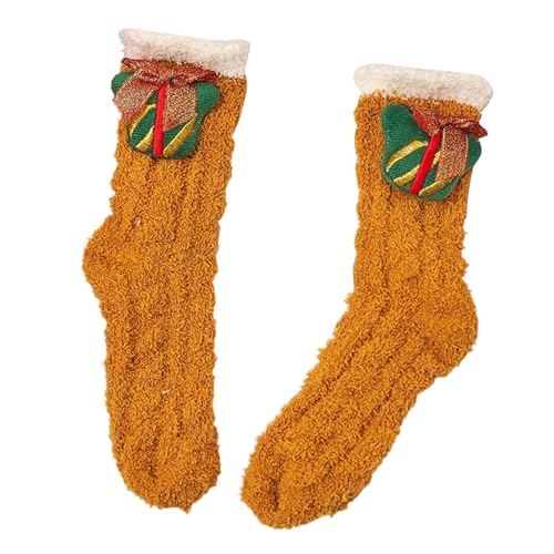 Weihnachten Socken, Weihnachtssocken Damen Kuschelig - Kuschelsocken 35-38 Weihnachten Flauschige Socken Kuschel Weihnachts Plüschsocken Geschenk Geburtstagsgeschenk von Soupliebe