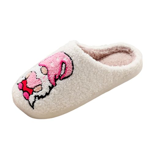 Weihnachts Hausschuhe Damen Winter Filzpantoffeln - Wichtel Pantoffeln Plüsch Hausschuhe Rentier Pantoffeln Unisex Weihnachtsmann Bequem Warme Slippers Lustige Geschenke for Weihnachten von Soupliebe