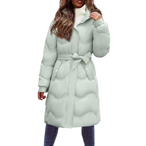 Winterjacke Damen Winter Wintermantel - Übergangsmantel Women Herbstjacke Elegant Mantel Reißverschlüsse Coat Mädchen Lederjacke Mit Kapuzen Große Größen Langarm Slim Fit Hoodie von Soupliebe