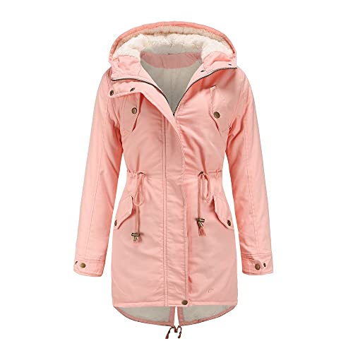 Winterjacke Damen Winter Wintermantel - Winterparka Elegant Jacket Reißverschlüsse Mantel Mädchen Frauen Daunenjacke Daunen Mit Fell Parkajacke Übergangsjacke Steppmantel Steppjacke von Soupliebe