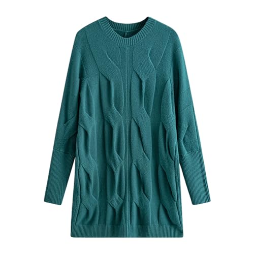 Winterkleider Damen, Damenkleider Herbst, Pulloverkleid Damen Langarm Strickkleid Herbst Outfit Longpullover Mode Herbstkleid Komfortabel Freizeitkleid Fleecepullover Knielang Dresses von Soupliebe