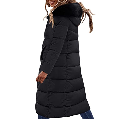 Wintermantel Damen Warm Winterjacke - Herbstjacke Elegant Winter Jacket Reißverschlüsse Mantel Verdicken Gefüttert Mädchen Coat Lederjacke Kunstleder Jacke Mit Kapuzen Große Größen Langarm Motorrad von Soupliebe