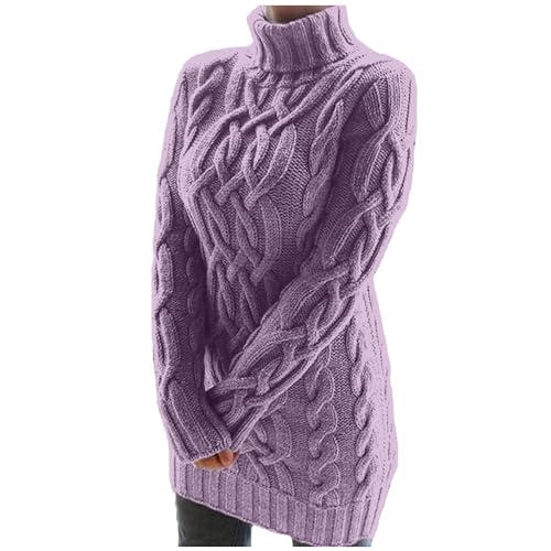 Winterpullover Damen, Pullover Damen Oversize Rollkragenpullover - Herbst Winter Strickpullover Hohe Taille Lose Wollpullover Elegant Warm Sweater Lang Grobstrickpullover Langarm Fleecepullover Winterpullover Damen, Pullover Damen Oversize Rollkragenpullover - Herbst Winter Strickpullover Hohe Taille Lose Wollpullover Elegant Warm Sweater Lang Grobstrickpullover Langarm Fleecepullover von Soupliebe