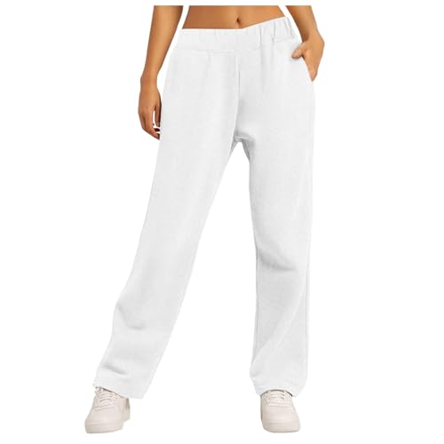 Women's Activewear, Sweatpants Damen Baumwolle Joggpants - Sweathose Women Hose Lang Lounge Pants High Waist Sporthose Fitness Hosen Breites Bein Hausehose Mit Taschen von Soupliebe