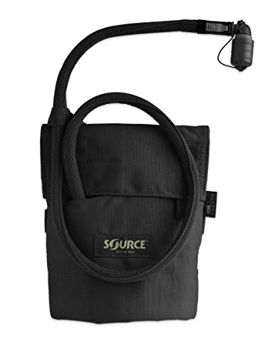 Auslaufender Source Kangaroo 1L mit Tasche, Schwarz von Source