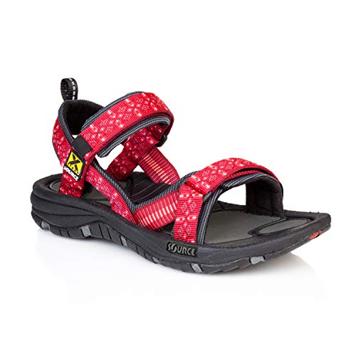 Source Damen Gobi Sandale, Tribal Red, 37 Source Damen Gobi Sandale, Tribal Red, 37 von Source