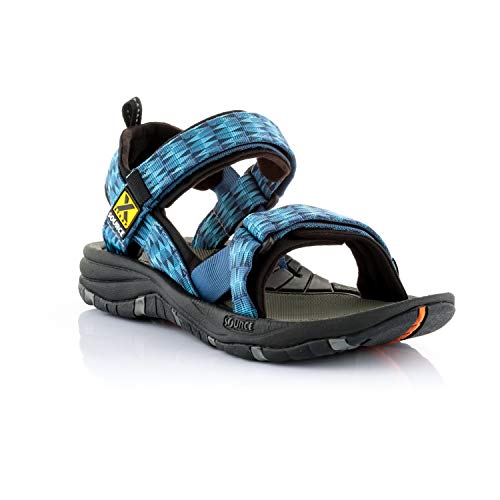 Source Herren Gobi Sandale, Triangles Blue, 48 Source Herren Gobi Sandale, Triangles Blue, 48 von Source