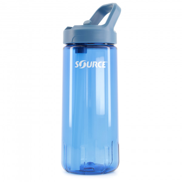 Source - New Act Tritan Single Wall mit Trinkhalm - Trinkflasche Gr 0,7 l blau von Source