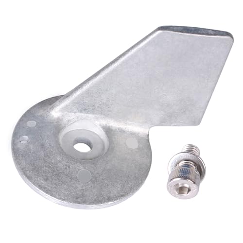 SouthMarine Bootsmotor 55125-95500 Trim Tab Anode mit Schraube 09117-08037 für Suzuki 40HP 50HP 55HP 60HP 65HP 75HP 85HP, 5031536 5031215 für Evinrude Johnson BRP OMC Außenbordmotor (Zinklegierung) von SouthMarine