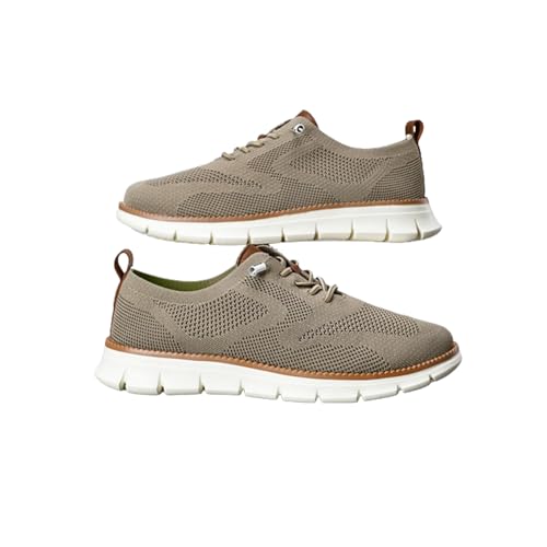 Herrenschuhe Wearbreeze, Urban - Ultra Bequeme Schuhe, Ultra Schuhe Männer, Wearbreeze Breeze Schuhe, Herren Wearbreeze Schuhe Leis, Herren Slip on Arch Support Bootsschuhe (Khaki,43) von Sovtay