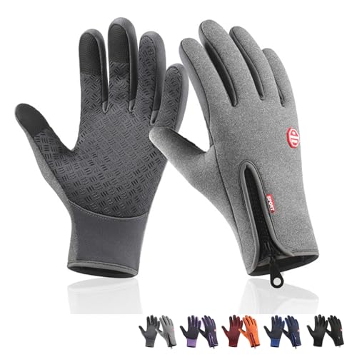 Sovtay Frostfit - Thermo Handschuhe, Frostfit Thermohandschuhe, Unisex Windproof wasserdichte Touchscreen-Winterhandschuhe, Frostfit Pro Thermo Handschuhe (Grau, XXL) von Sovtay