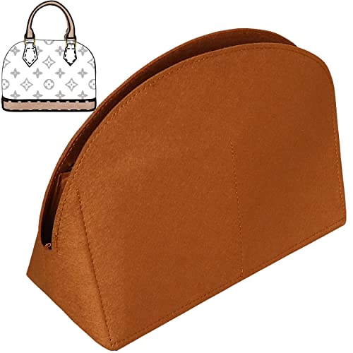 Soyizom Handtaschen-Organizer für Alma-Einsatz, Filzbeutel-Organizer Geldbörsen-Organizer-Einsatz für Alma PM BB-Einsatz-Organizer (PM, Braun) von Soyizom