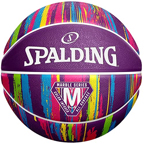 Spalding Marble Ball 84403Z, Unisex basketballs, Purple, 7 EU von Spalding