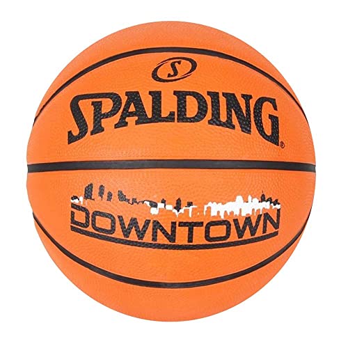Spalding - Downtown - Orange - Basketballball - Größe 7 - Basketball - Zertifizierter Ball - Material: Gummi - Outdoor - rutschfest - Ausgezeichneter Grip Spalding - Downtown - Orange - Basketballball - Größe 7 - Basketball - Zertifizierter Ball - Material: Gummi - Outdoor - rutschfest - Ausgezeichneter Grip von Spalding