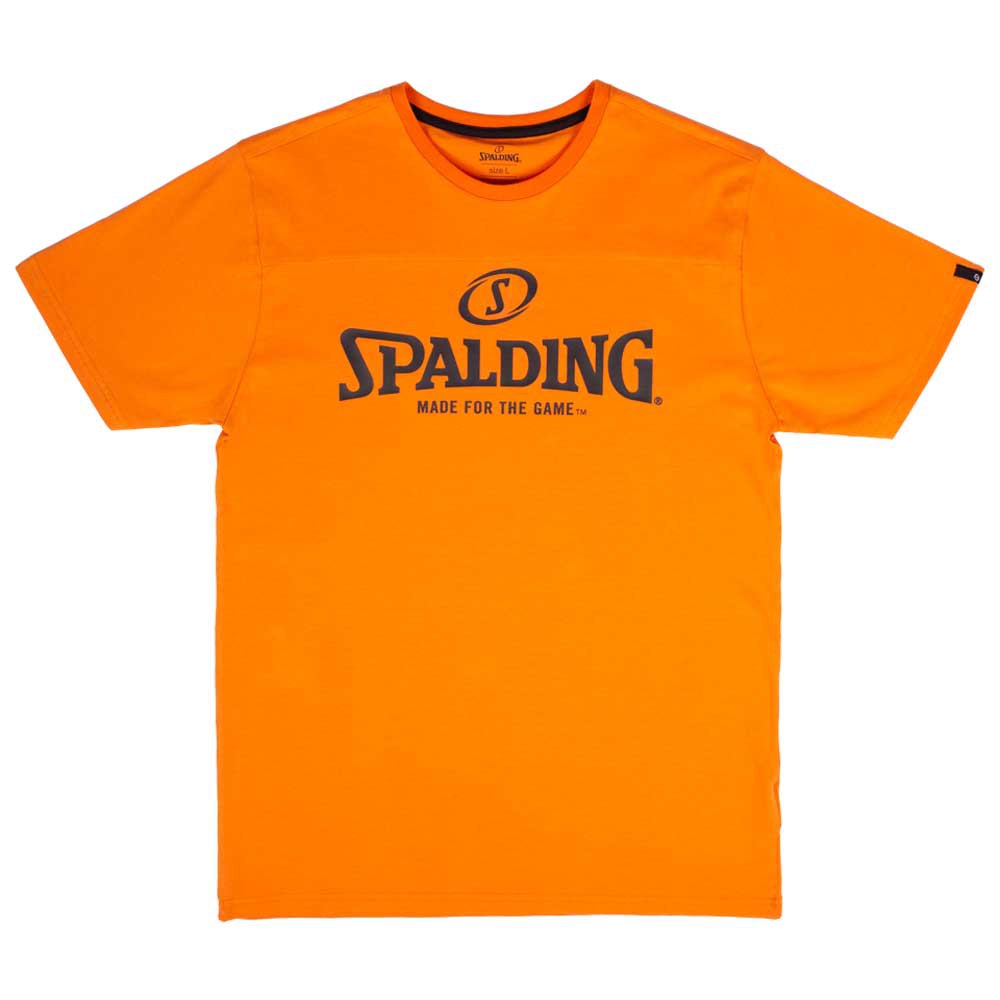 Spalding Essential Logo Short Sleeve T-shirt Orange S Mann von Spalding