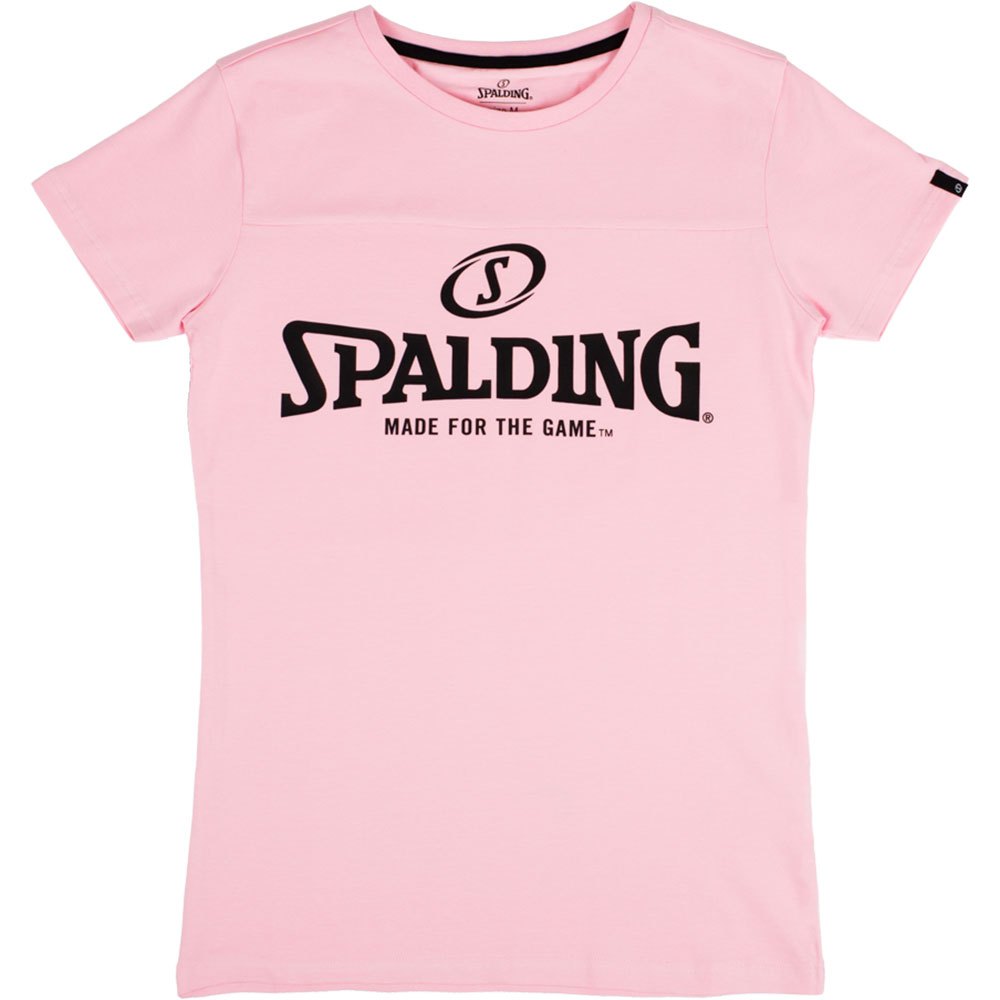 Spalding Essential Logo Short Sleeve T-shirt Rosa 3XL Frau von Spalding